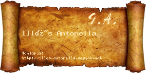 Illés Antonella névjegykártya